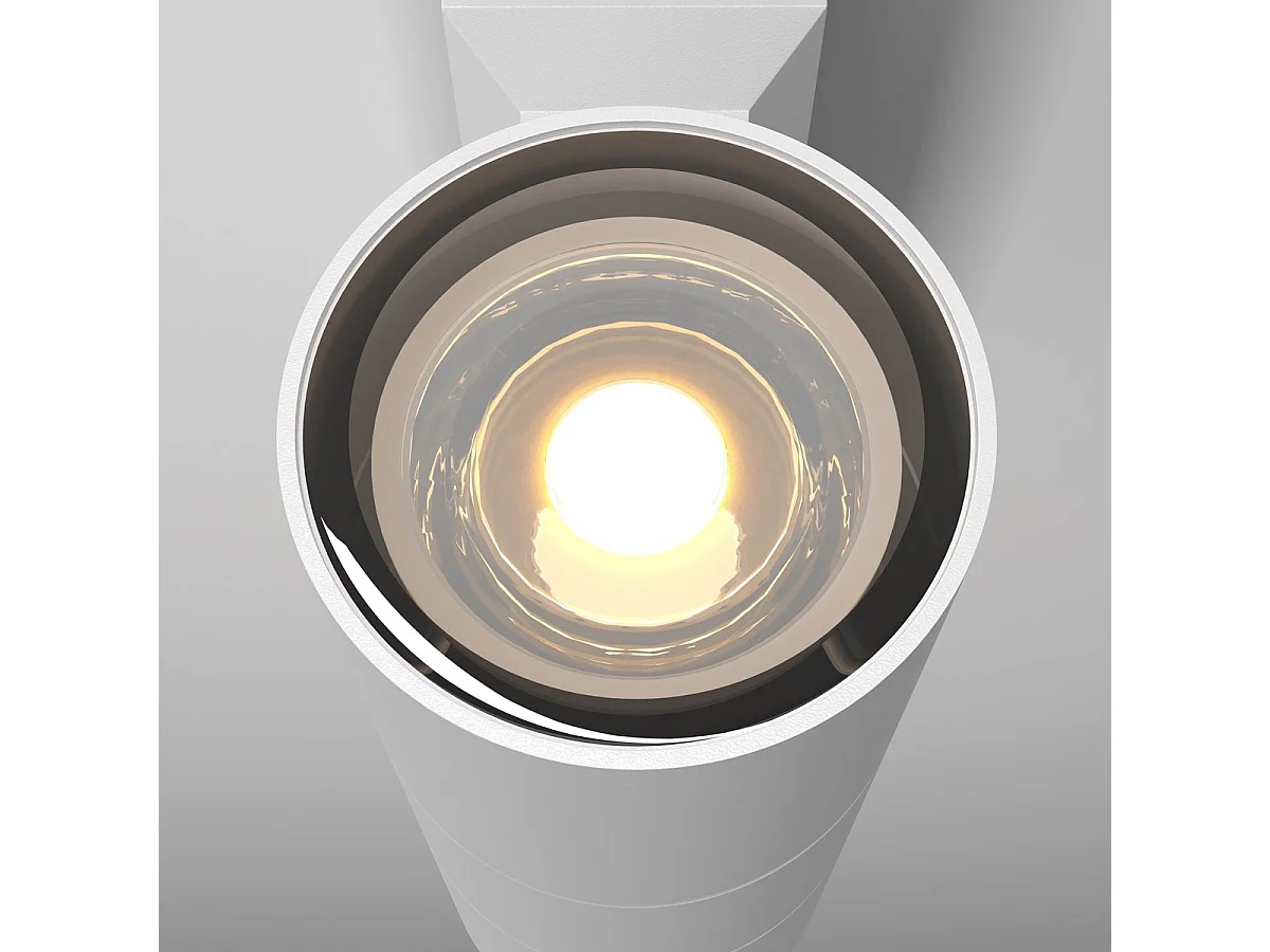 Maytoni Bowery 2 Licht Outdoor oben unten Wandleuchte Weiß GU10 IP54