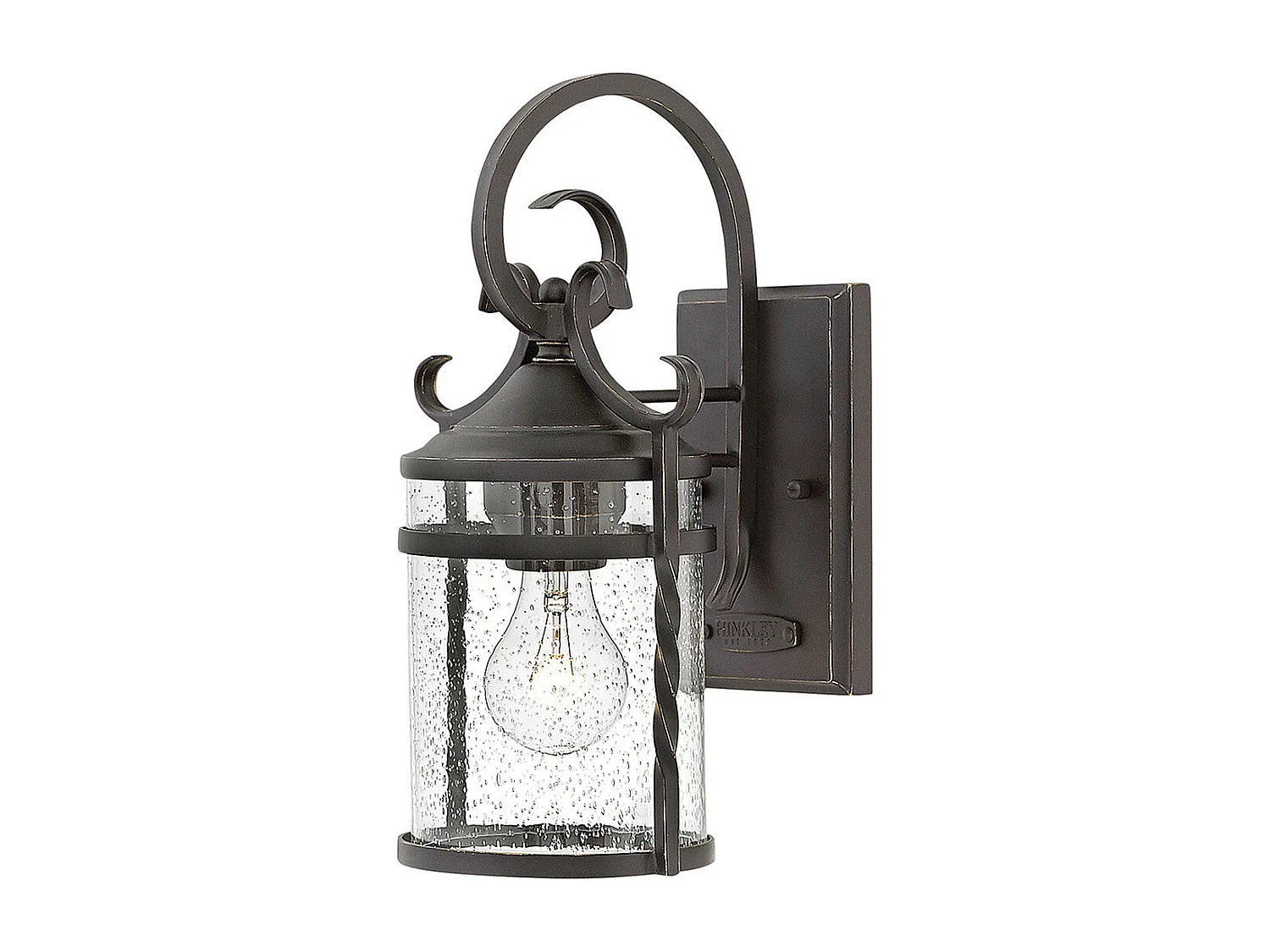 Casa Hinkley Outdoor Lanterne Murale 1 Lumière Olde Noir IP44