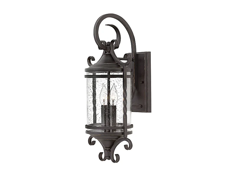 Casa Hinkley Outdoor 2-flammige Wandlaterne Olde Schwarz IP44