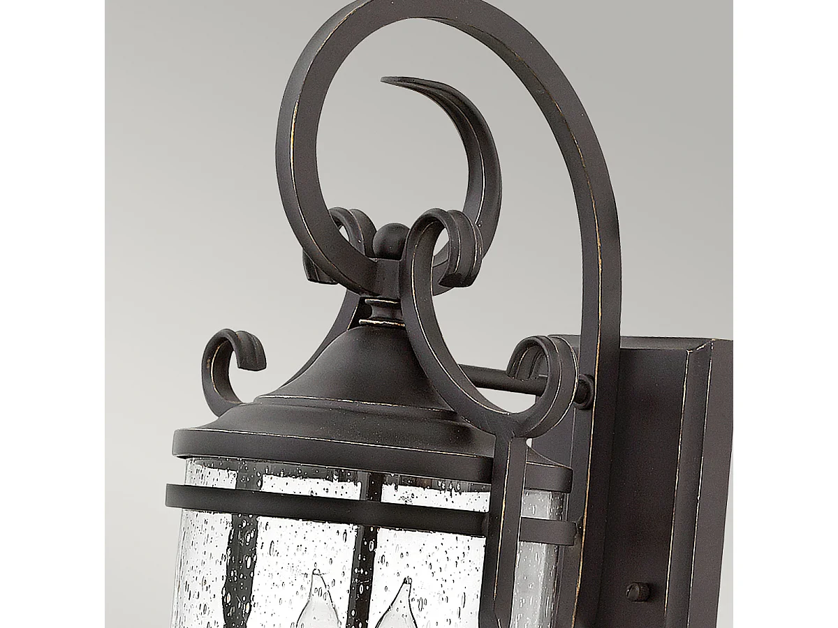 Casa Lanterna da parete Hinkley per esterni a 2 luci Olde Black IP44