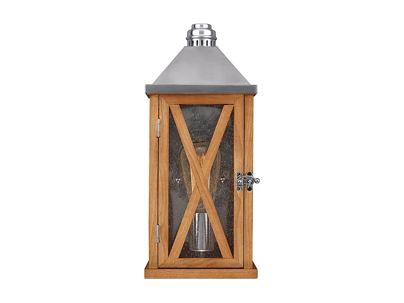 Elstead - 1 Licht im Freien Kleine Wandlaterne Licht Natur Eiche IP44, E27