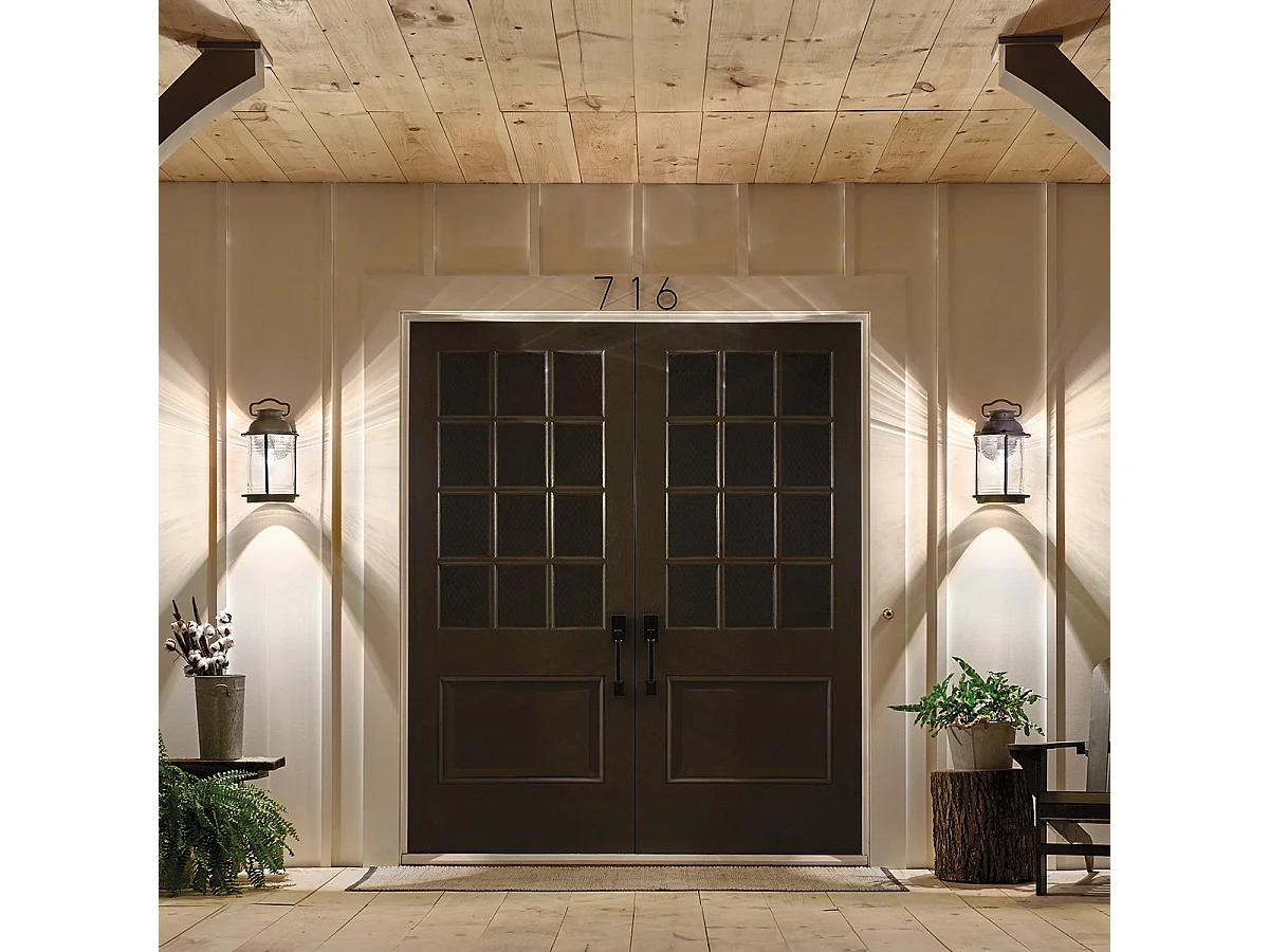 Elstead Ashland Bay 1 Ljus Stor Utomhusvägglykta Zink IP44, E27