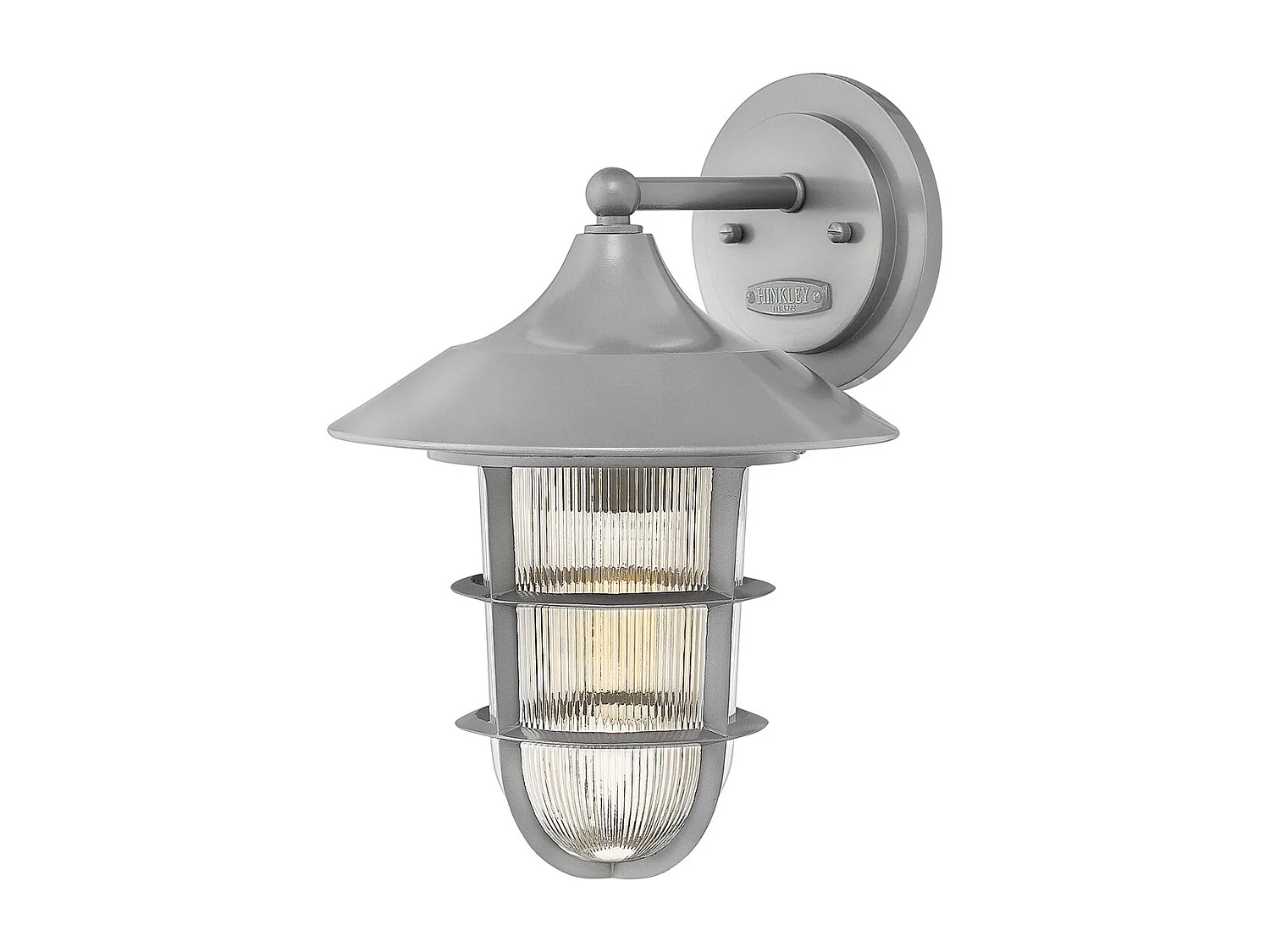 Elstead Marina - 1 Lanterna da Parete per Esterni Media Luce Argento IP44, E27