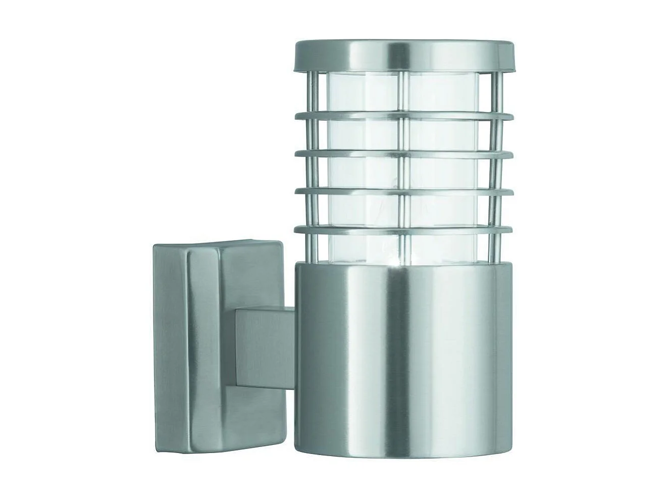 Searchlight Louvre 1 Ljus Utomhus Trdgrd Vgglampa Satin Silver IP44, E27