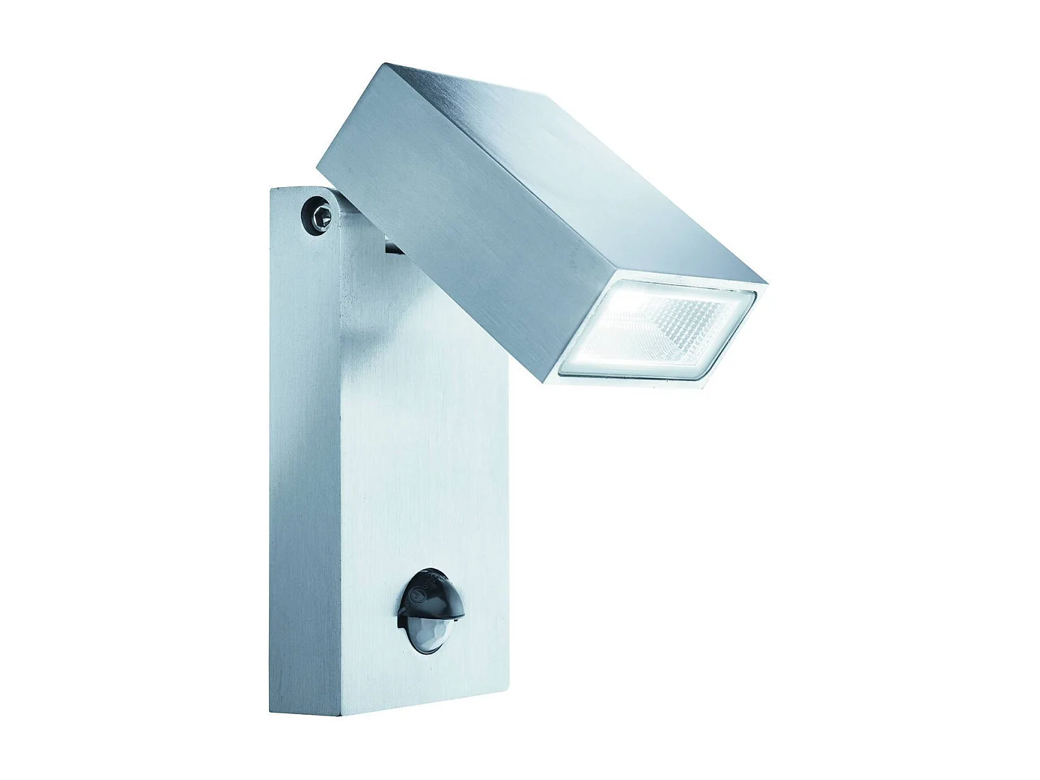 Searchlicht Outdoor - LED Außenwandleuchte Edelstahl mit Bewegungssensor IP44