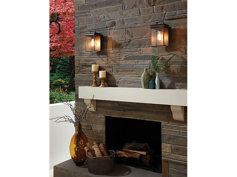 Elstead Glenview Outdoor 1 Lichtwandlaterne, Antikbronze, IP44, E27