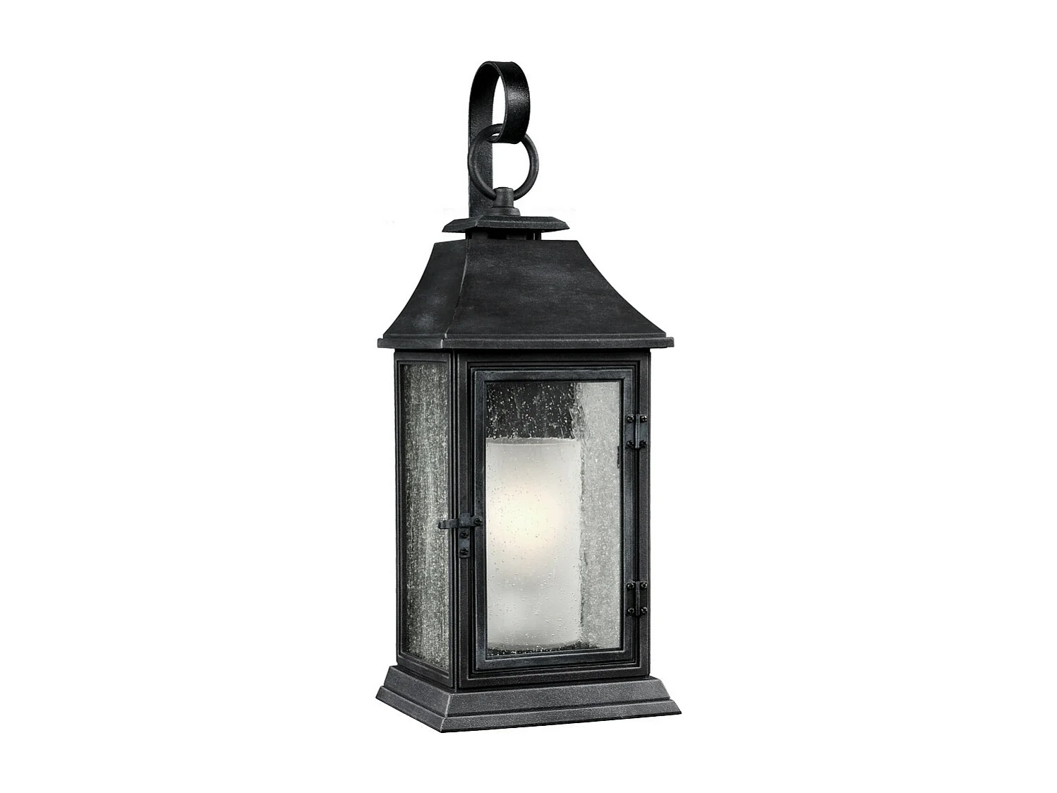 Elstead Shepherd - 1 Licht im Freien Große Wandlaterne Licht verwittertes Zink IP44, E27