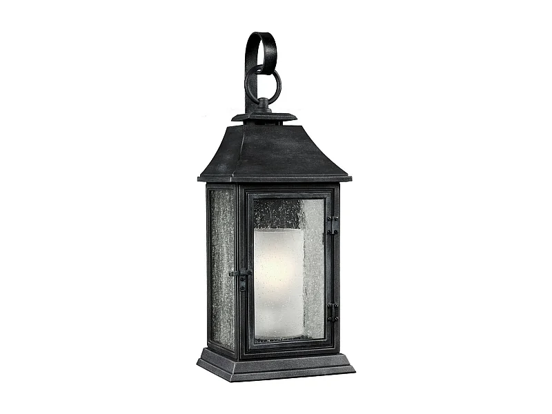 Elstead Shepherd - 1 Licht im Freien Große Wandlaterne Licht verwittertes Zink IP44, E27