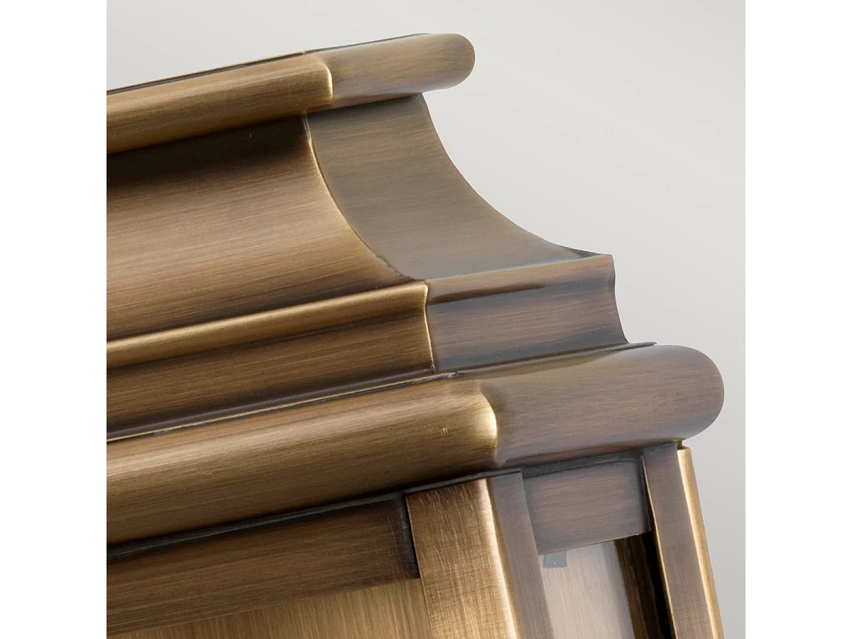 Elstead St Martins Lanterne murale extérieure à 1 lumière en laiton massif IP44, E27