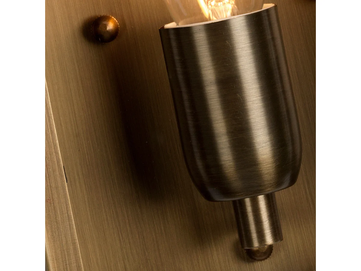 Elstead St Martins - Lanterna da parete 1 luce per esterno in ottone massiccio IP44, E27