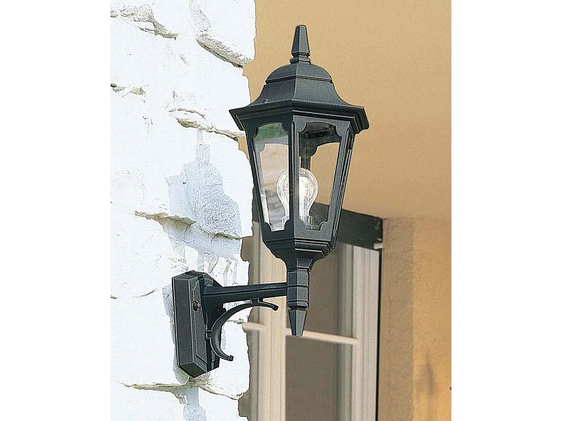 Elstead Parish 1 Ljus Utomhusvägglykta Ljus Svart IP44, E27