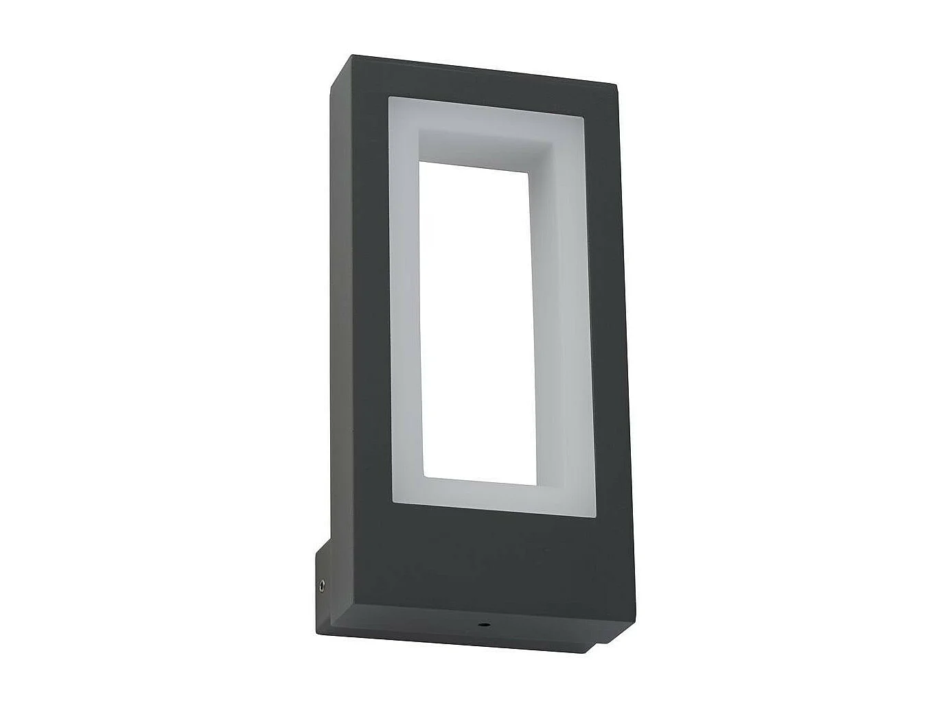 Searchlight Berlin Luce LED da esterno da parete/portico grigio scuro, diffusore satinato IP44 4000K