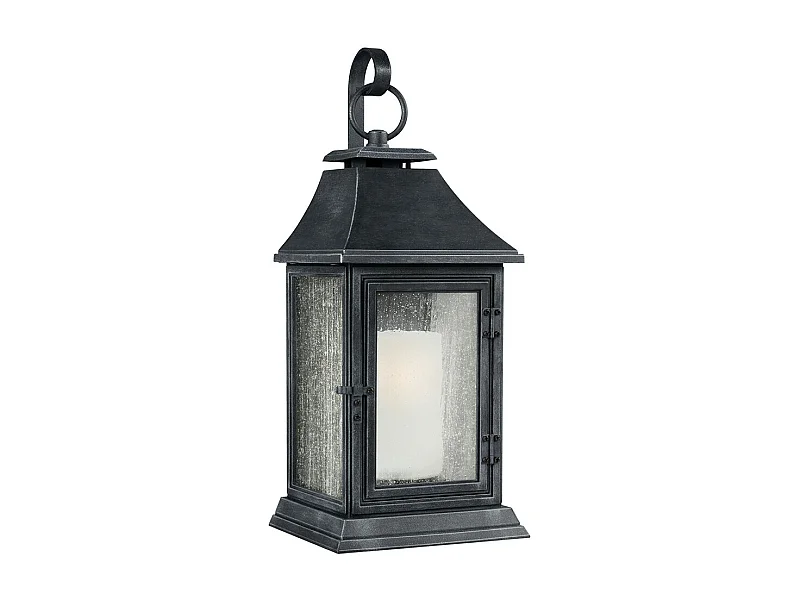 Elstead Shepherd - 1 Licht im Freien Große Wandlaterne Licht verwittertes Zink IP44, E27