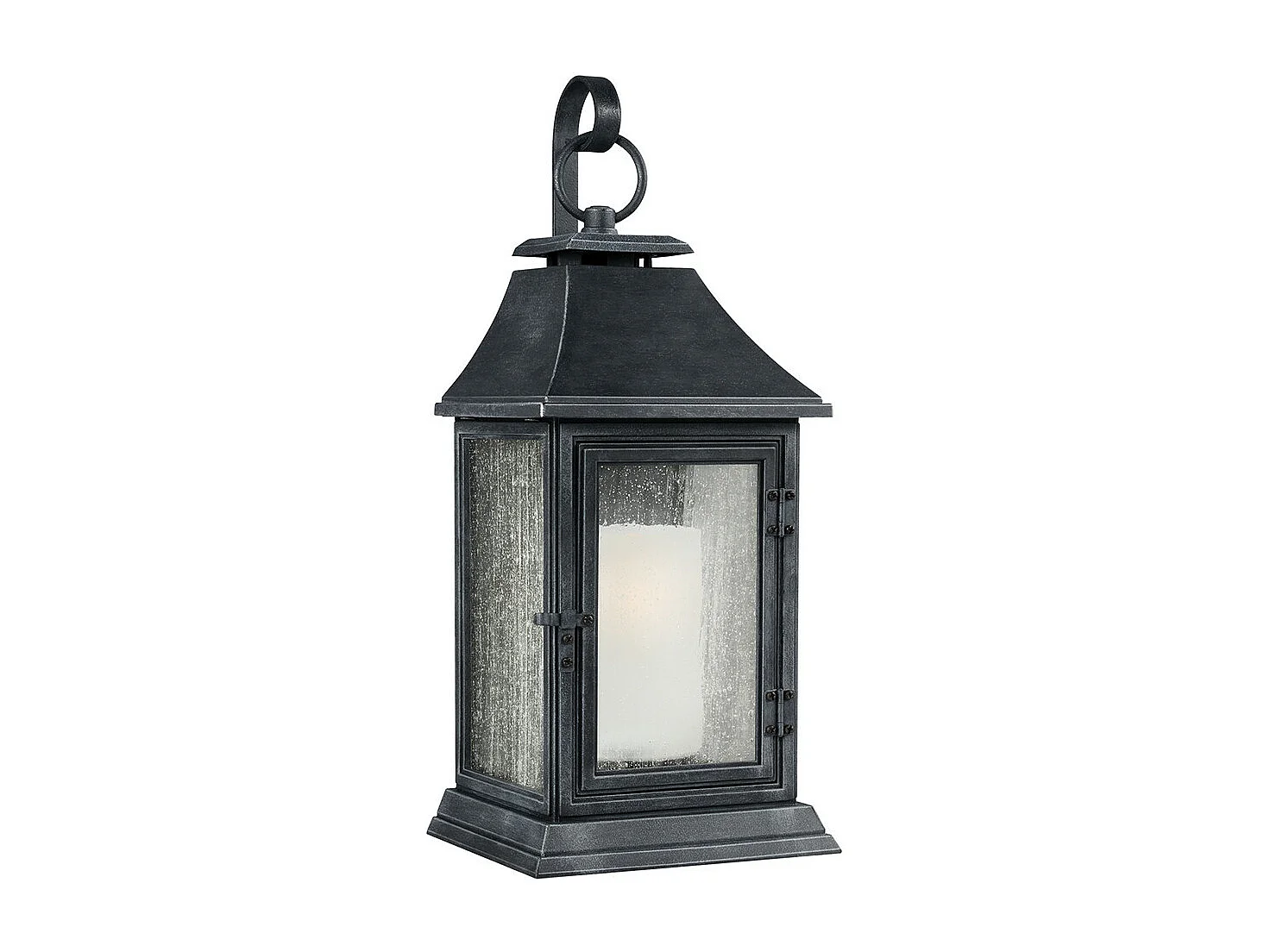 Elstead Shepherd - 1 Licht im Freien Große Wandlaterne Licht verwittertes Zink IP44, E27