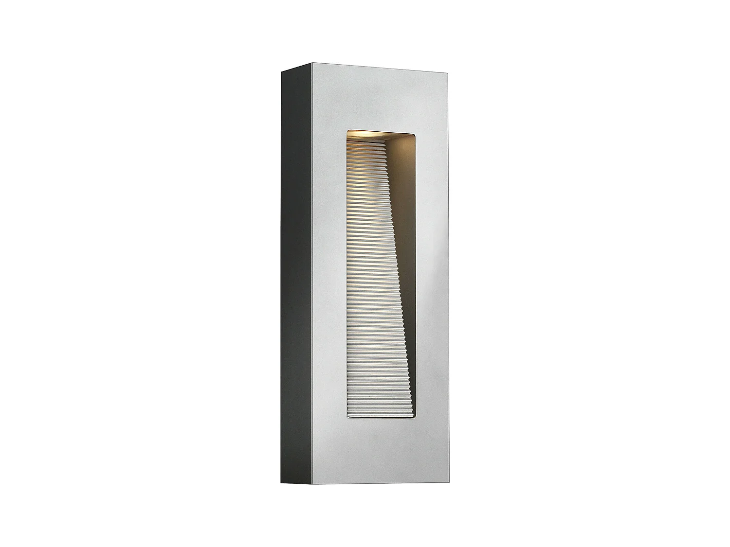 Elstead Luna Applique murale d'extérieur à 2 ampoules LED Titane IP44