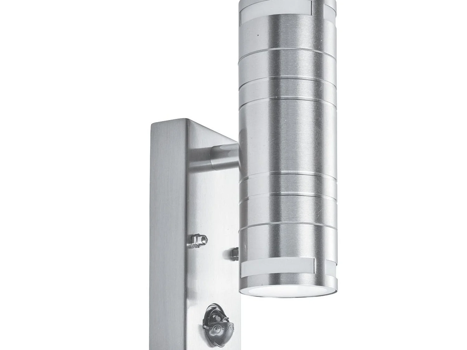 Searchlicht Outdoor - 2 Licht Außen PIR oben unten Wandleuchte Edelstahl IP44, GU10