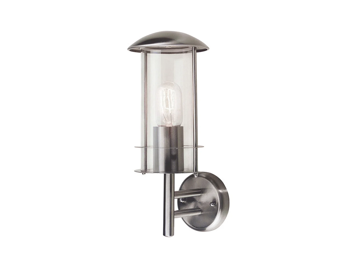 Elstead Bruges - 1 Licht Außenwandlaterne Licht Edelstahl IP44, E27