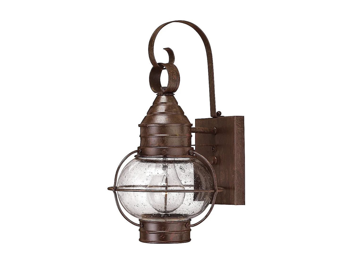 Elstead Cape Cod - Lanterna da parete piccola 1 luce da esterno bronzo chiaro, attacco E27