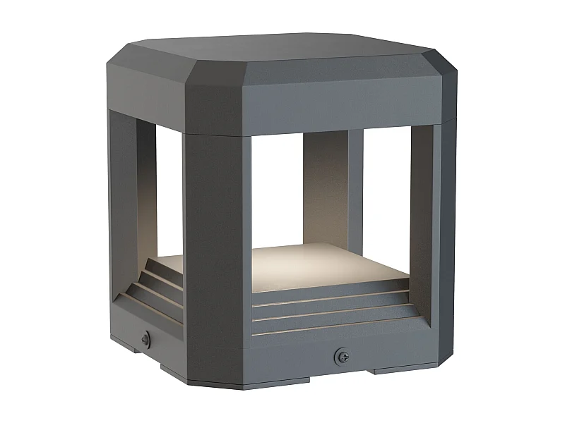 Maytoni Royal Mile Outdoor Royal Mile Integrierte graue LED-Sockel-Landschaftsleuchte IP65