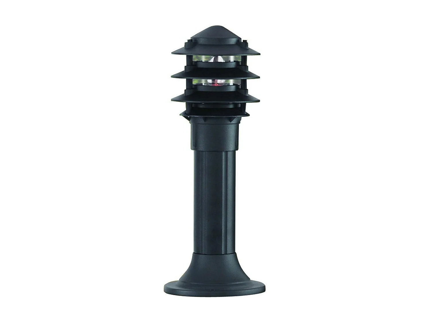 Searchlight Outdoor Posts - Paletto luminoso a piantana da esterno 1 luce Nero IP44, E27