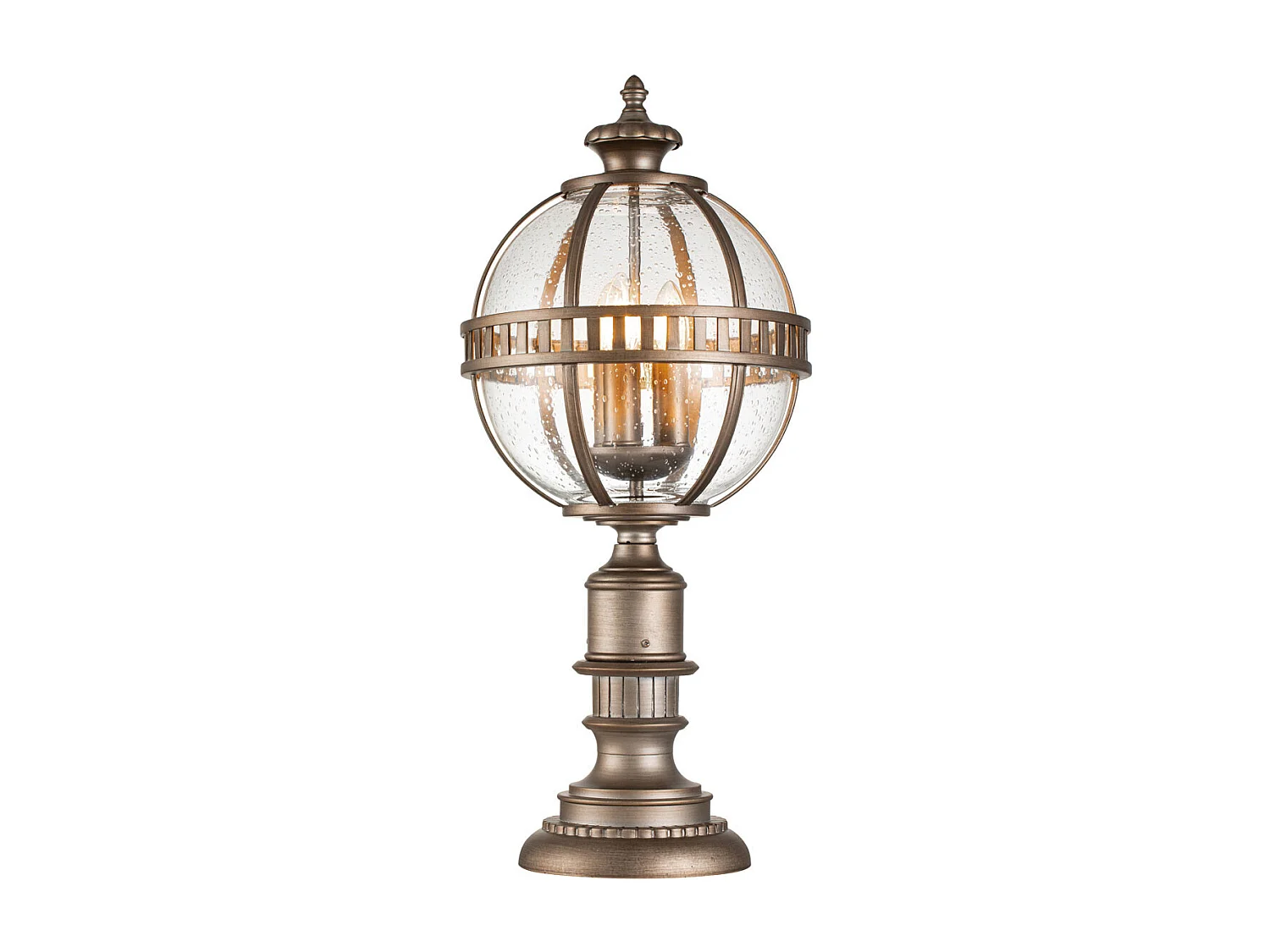 Elstead Kichler Halleron Utomhussockel ljusbrunerad brons, IP44