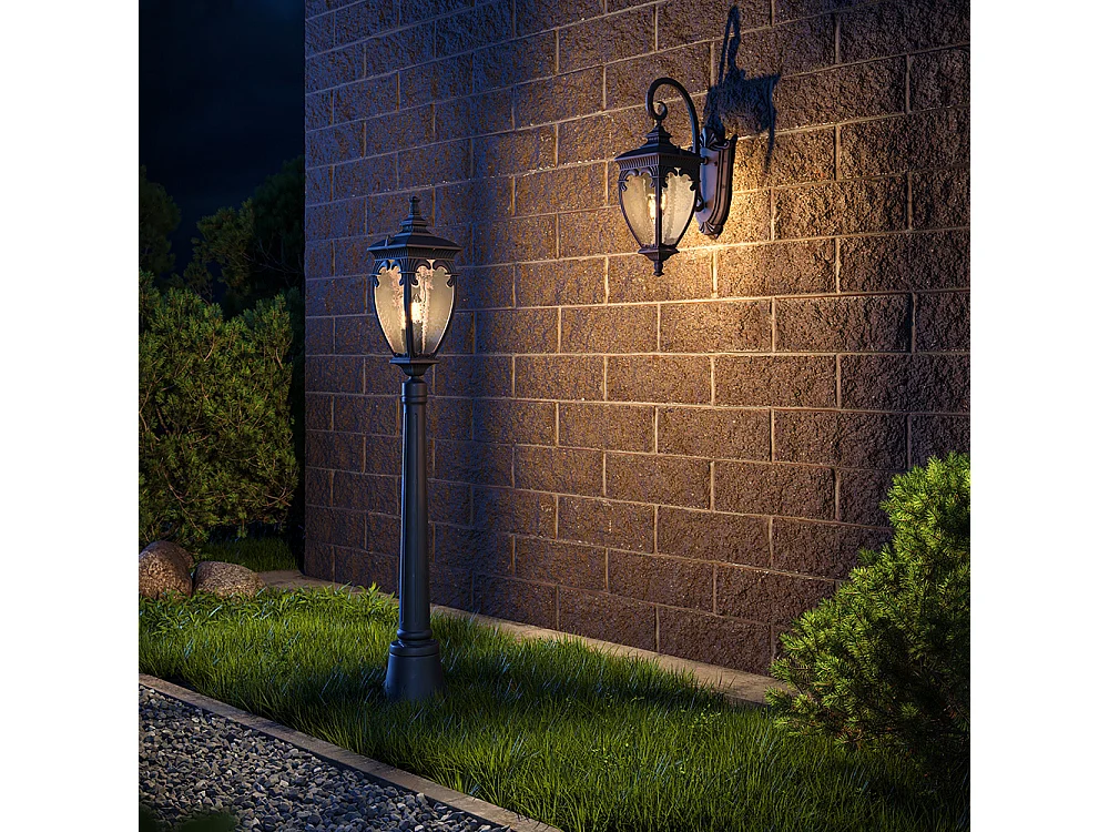 Maytoni Fleur Pilona Exterior Bronce Antiguo, IP44