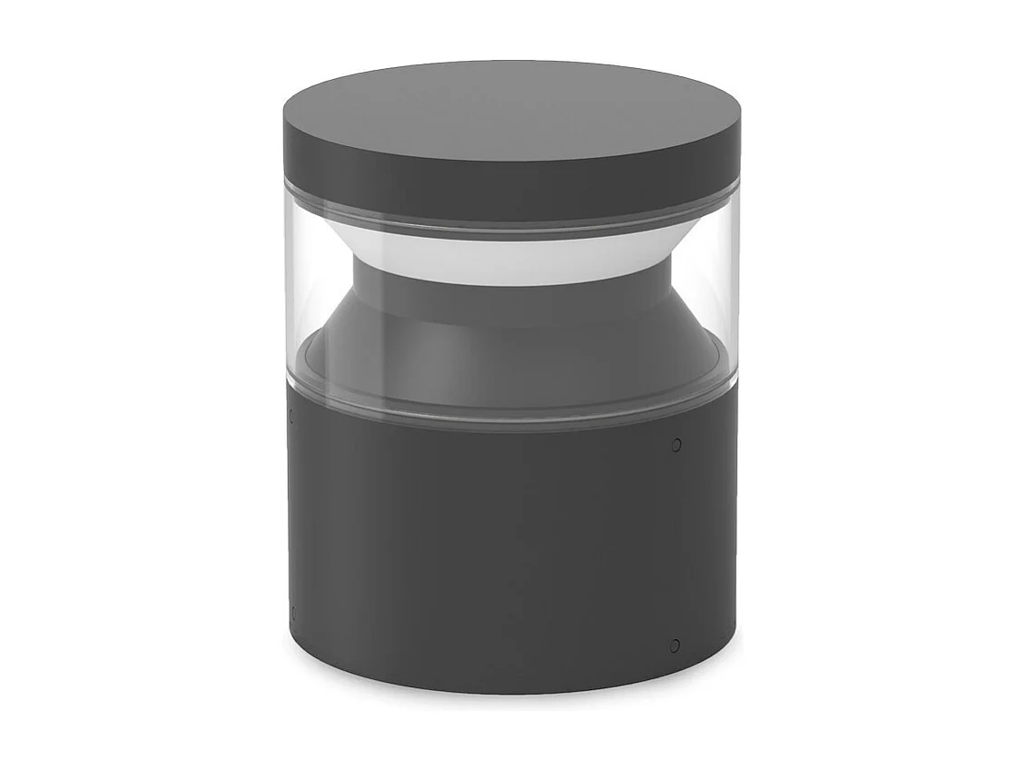 Ideal Lux BOEING Luce a piedistallo per esterni a LED da 15 cm, nera, 3000K, IP65