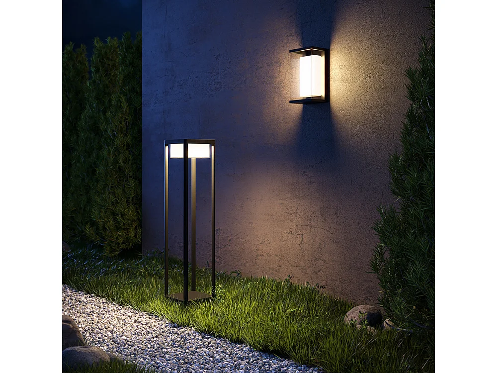 Maytoni Baker Street Baliza exterior LED integrada Baker Street IP65 negra IP65