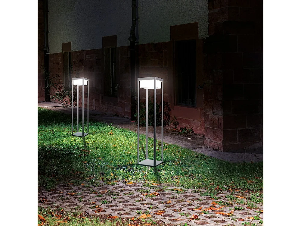 Maytoni Baker Street Borne d'éclairage extérieure à LED noire intégrée Baker Street IP65