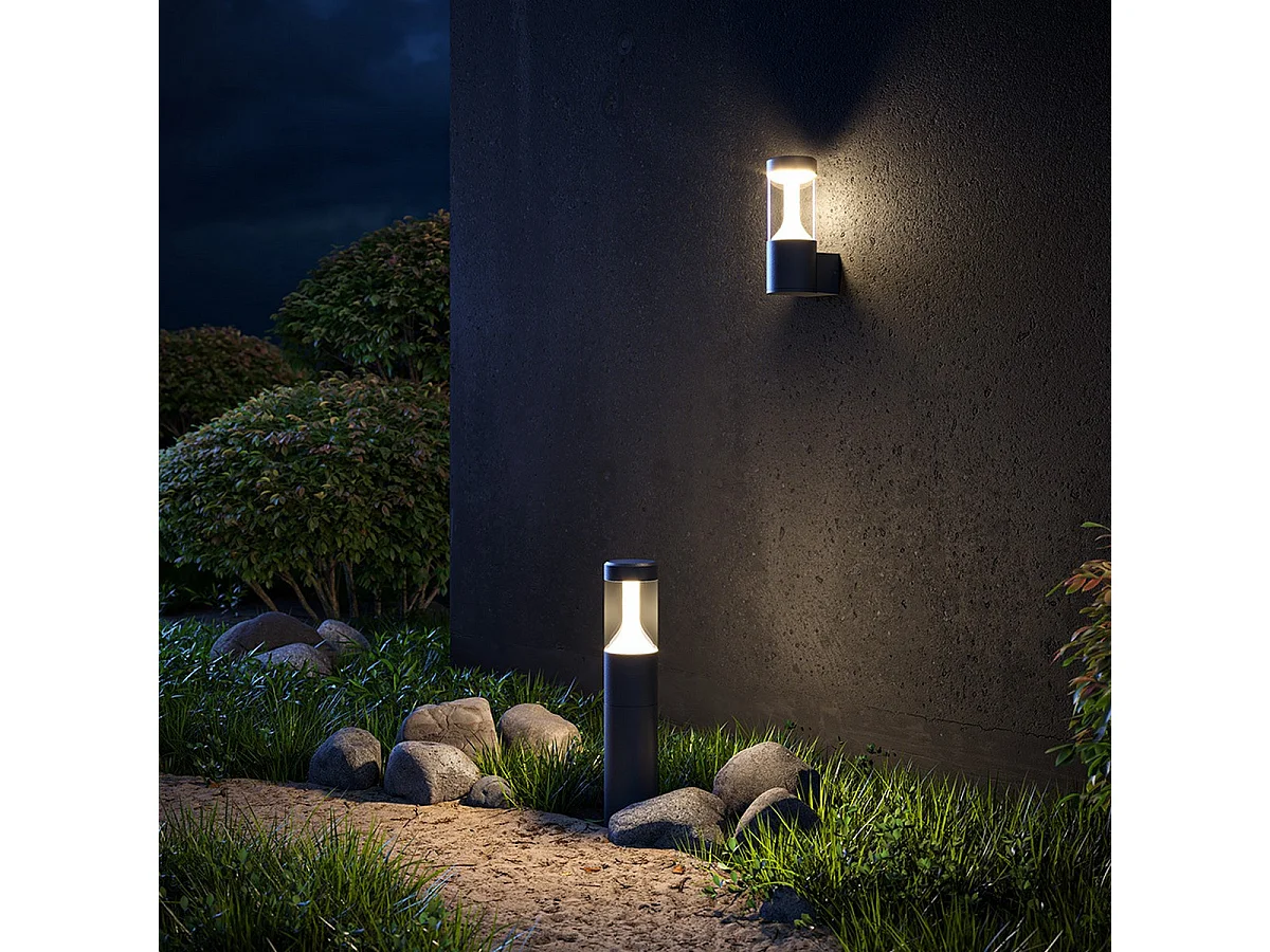 Maytoni Koln Borne d'Extérieur Noir, 65cm 4000K IP54