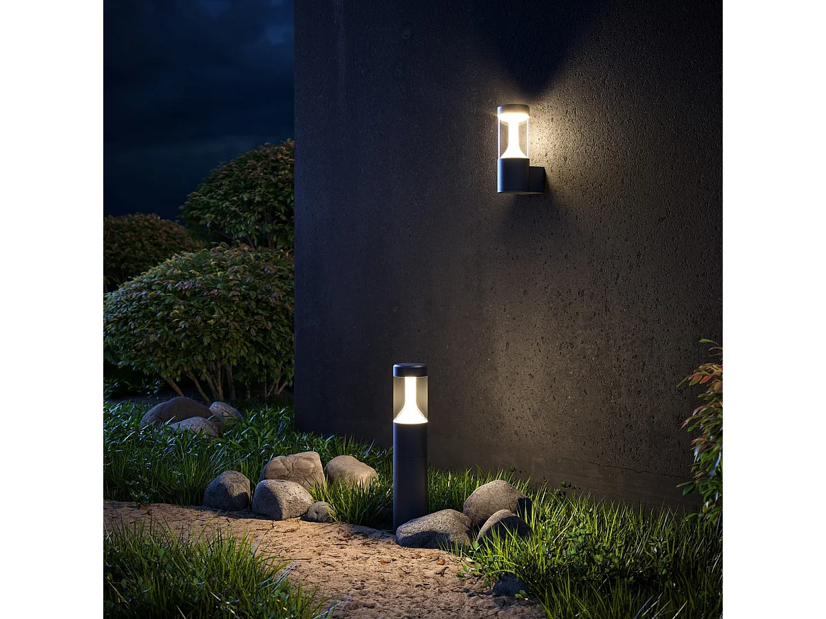 Maytoni Koln Borne d'Extérieur Noir, 65cm 4000K IP54