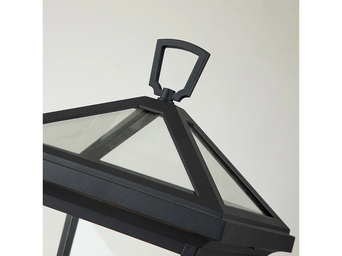 Elstead Hinkley Alford Lampada da esterno a piedistallo Museum nera, IP44