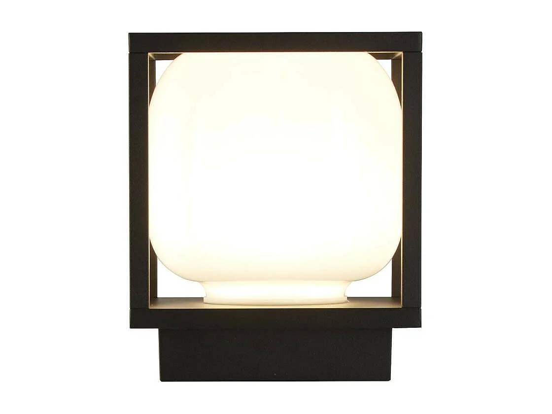 Searchlight Athens Luce LED da esterno a 1 luce, pressofusa, paralume opalino IP54 3000K