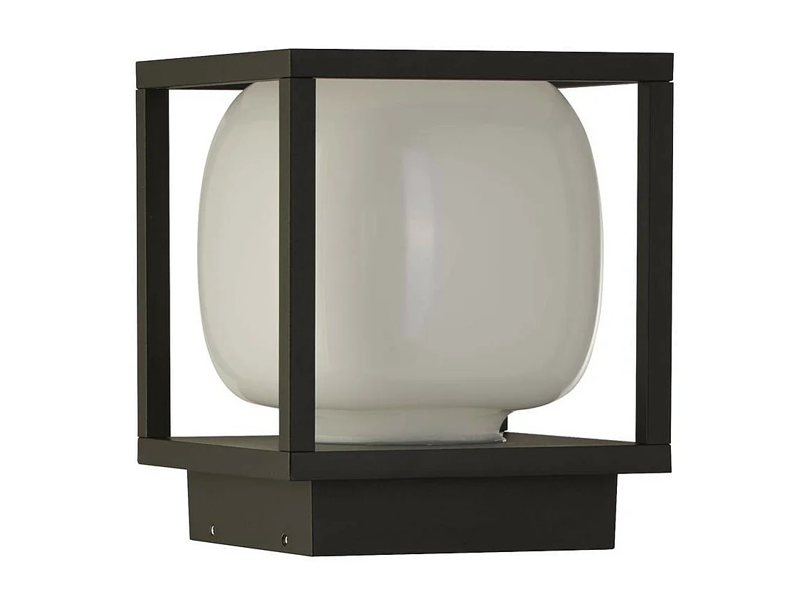 Searchlight Athens Luce LED da esterno a 1 luce, pressofusa, paralume opalino IP54 3000K