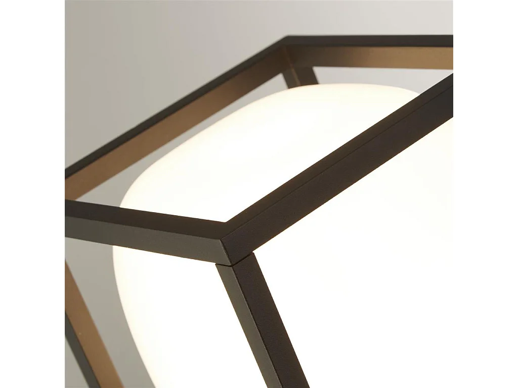 Searchlight Athens Luce LED da esterno a 1 luce, pressofusa, paralume opalino IP54 3000K