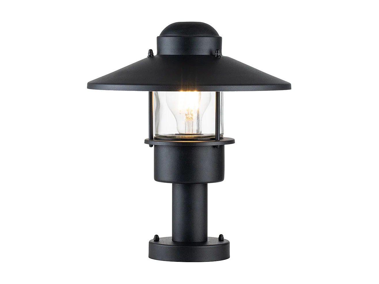 Elstead Klampenborg Lampada da esterno con piedistallo nero, IP44