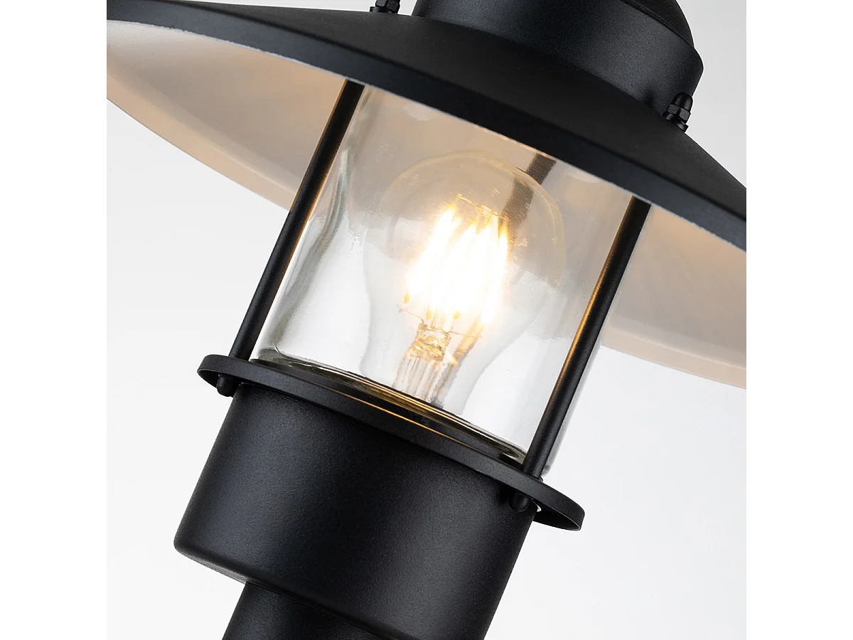 Elstead Klampenborg Lampada da esterno con piedistallo nero, IP44