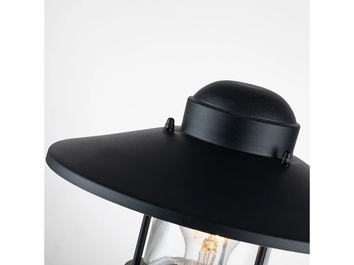 Elstead Klampenborg Borne d'éclairage extérieure noire, IP44