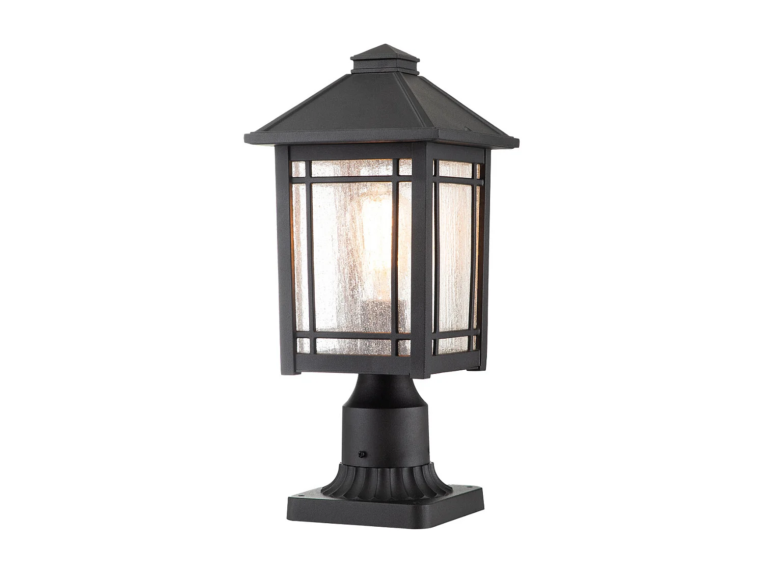 Elstead Quoizel Cedar Utomhussockelljus Svart, IP44