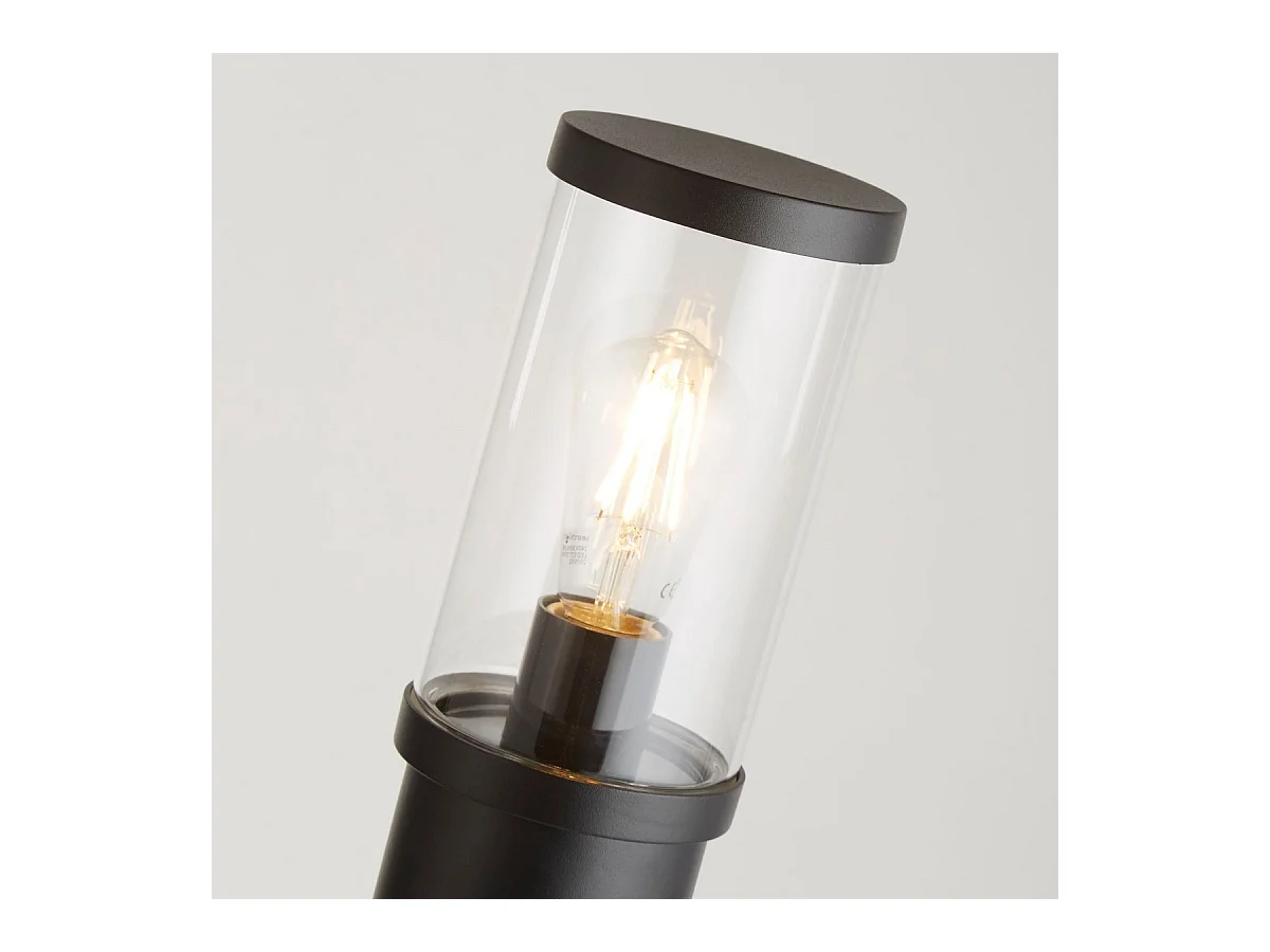 Searchlicht Bakerloo Außenpfosten Schwarz, Polycarbonat