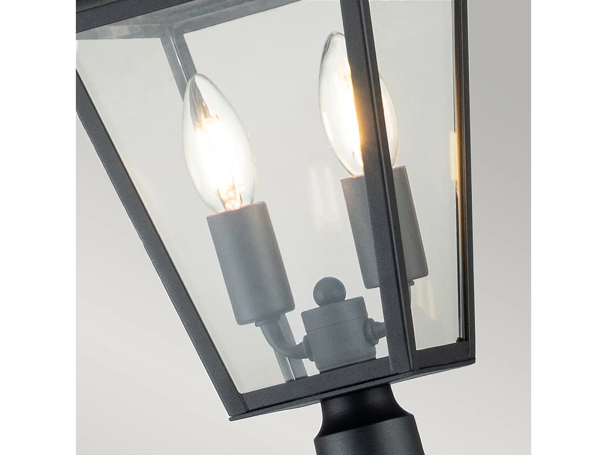 Elstead Hinkley Alford Außenpoller Museum Schwarz, IP44