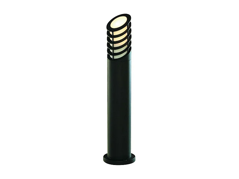 Searchlight Outdoor Posts - Paletto luminoso da esterno 1 luce Nero con Diffusore Bianco IP44, E27