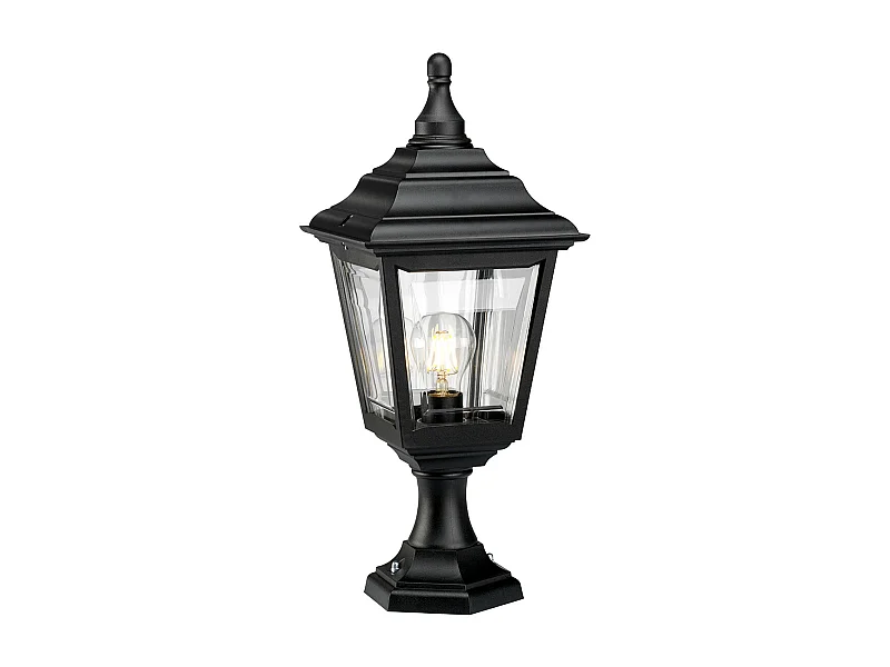 Elstead Kerry 1 Ljus Utomhus Coastal Piedestal Light Svart IP44, E27