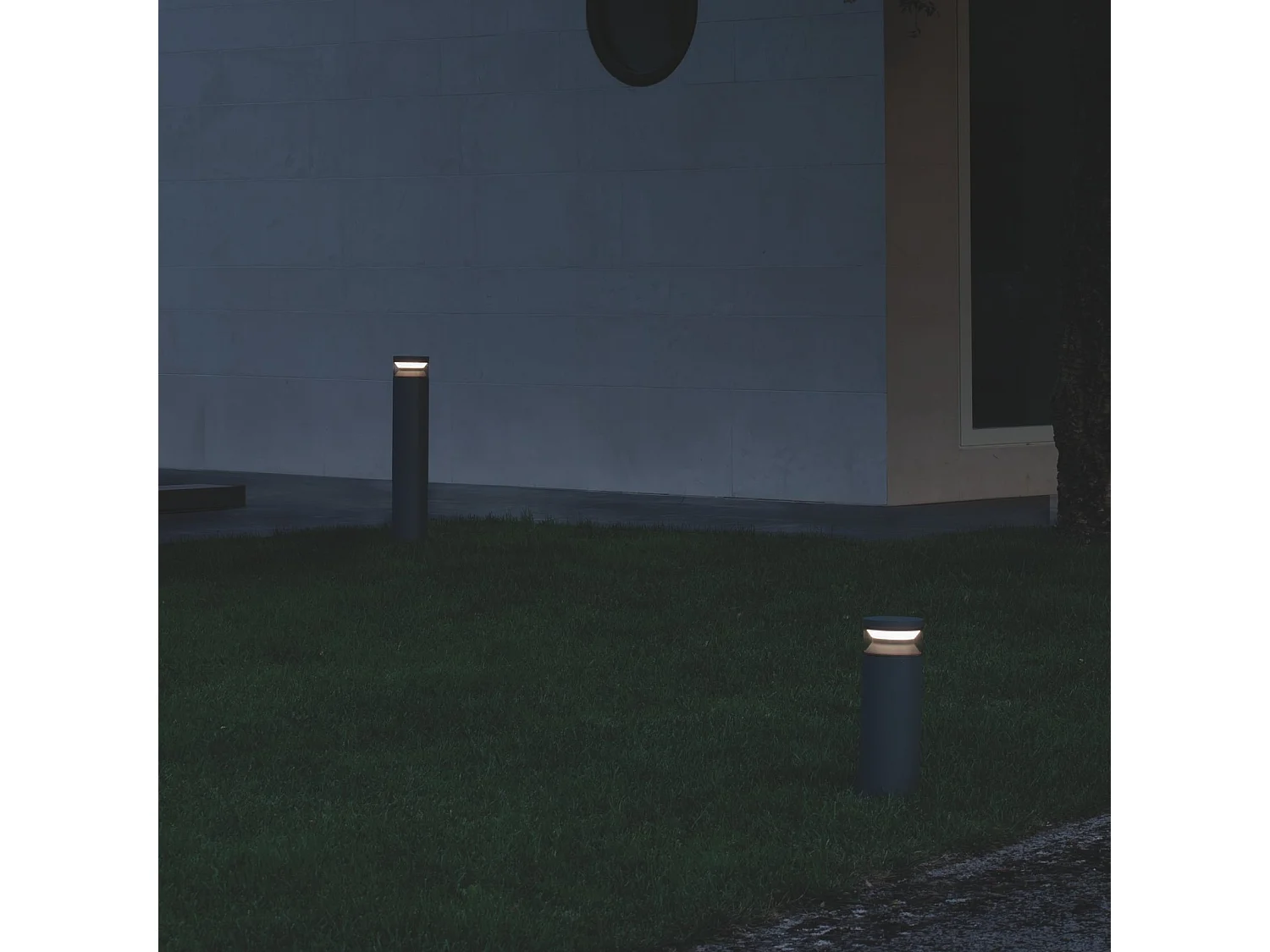 Ideal Lux BOEING Borne LED d'extérieur 40 cm Noir 3000K IP65
