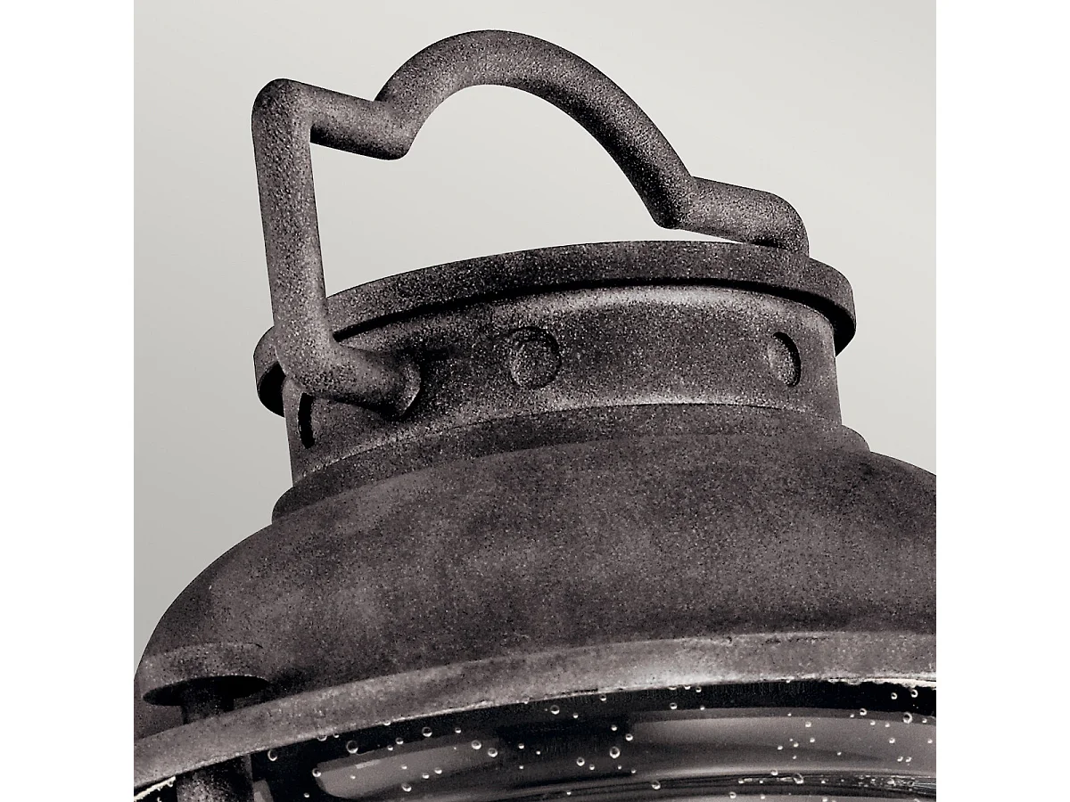 Elstead Ashland Bay 1 Lätt Medium Utomhus Piedestal Lantern Zink IP44, E27