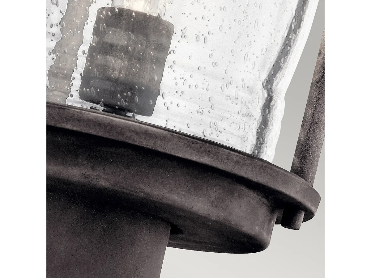 Elstead Ashland Bay 1 Lätt Medium Utomhus Piedestal Lantern Zink IP44, E27