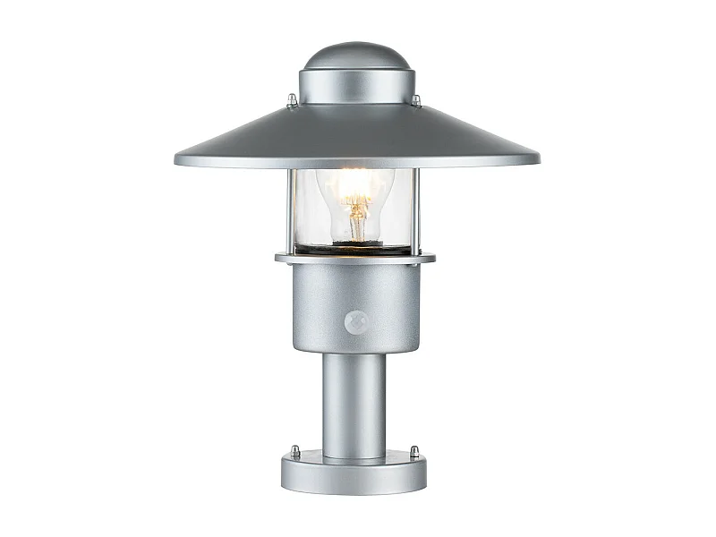 Elstead Klampenborg Outdoor Piedestal Light Silver, IP44