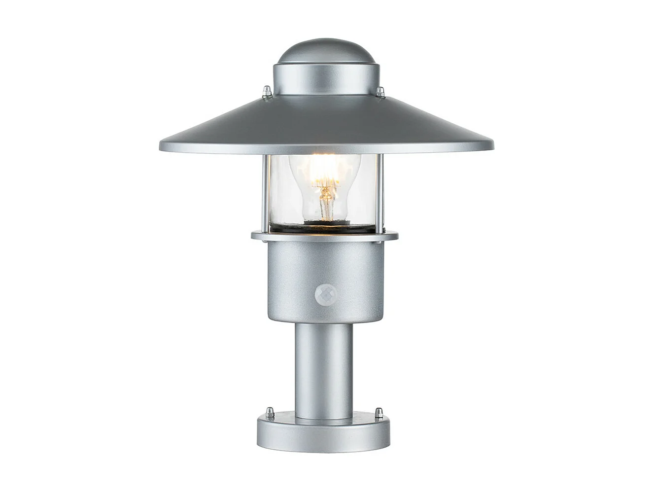 Elstead Klampenborg Outdoor Piedestal Light Silver, IP44