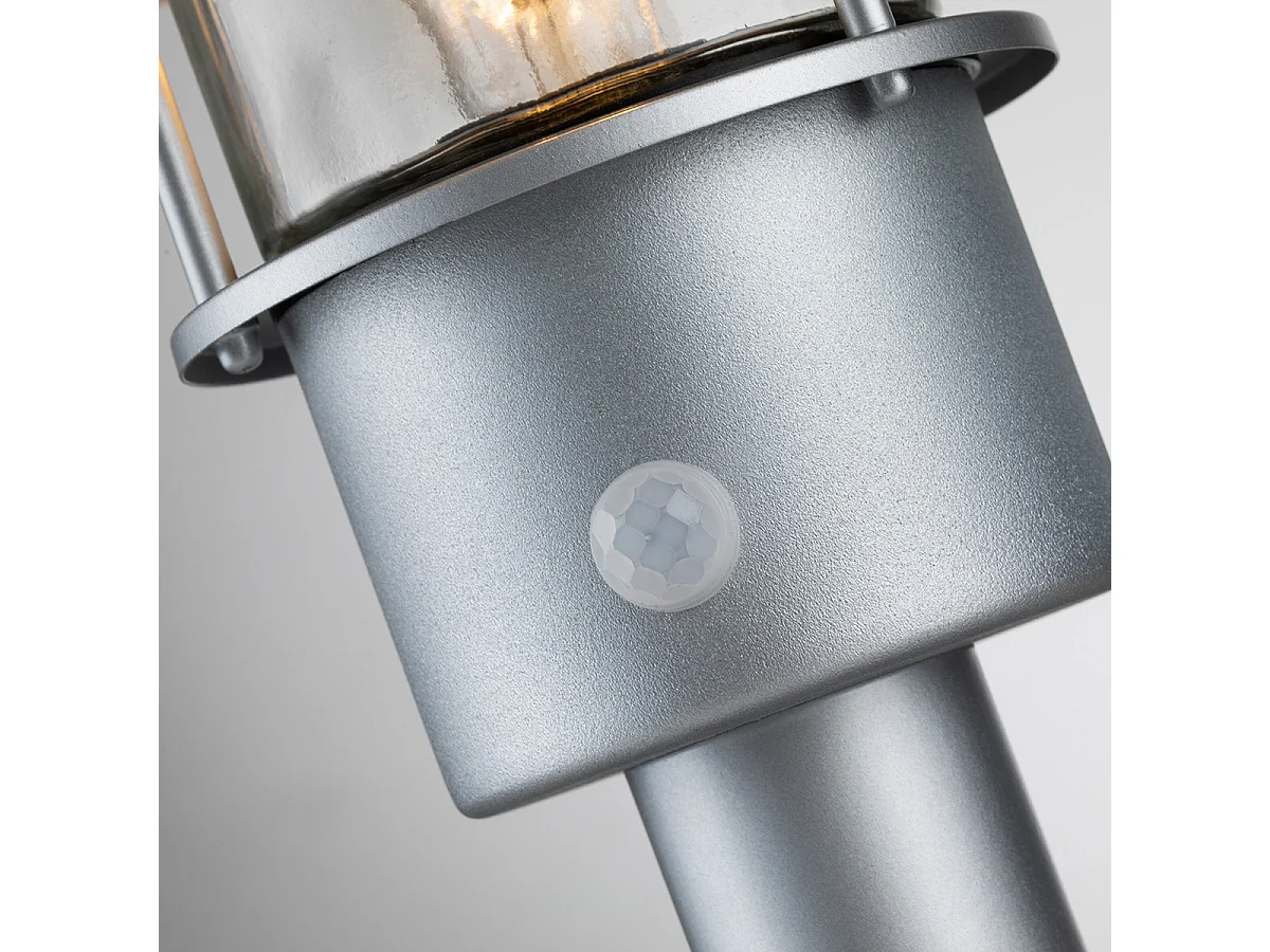 Elstead Klampenborg Outdoor Piedestal Light Silver, IP44