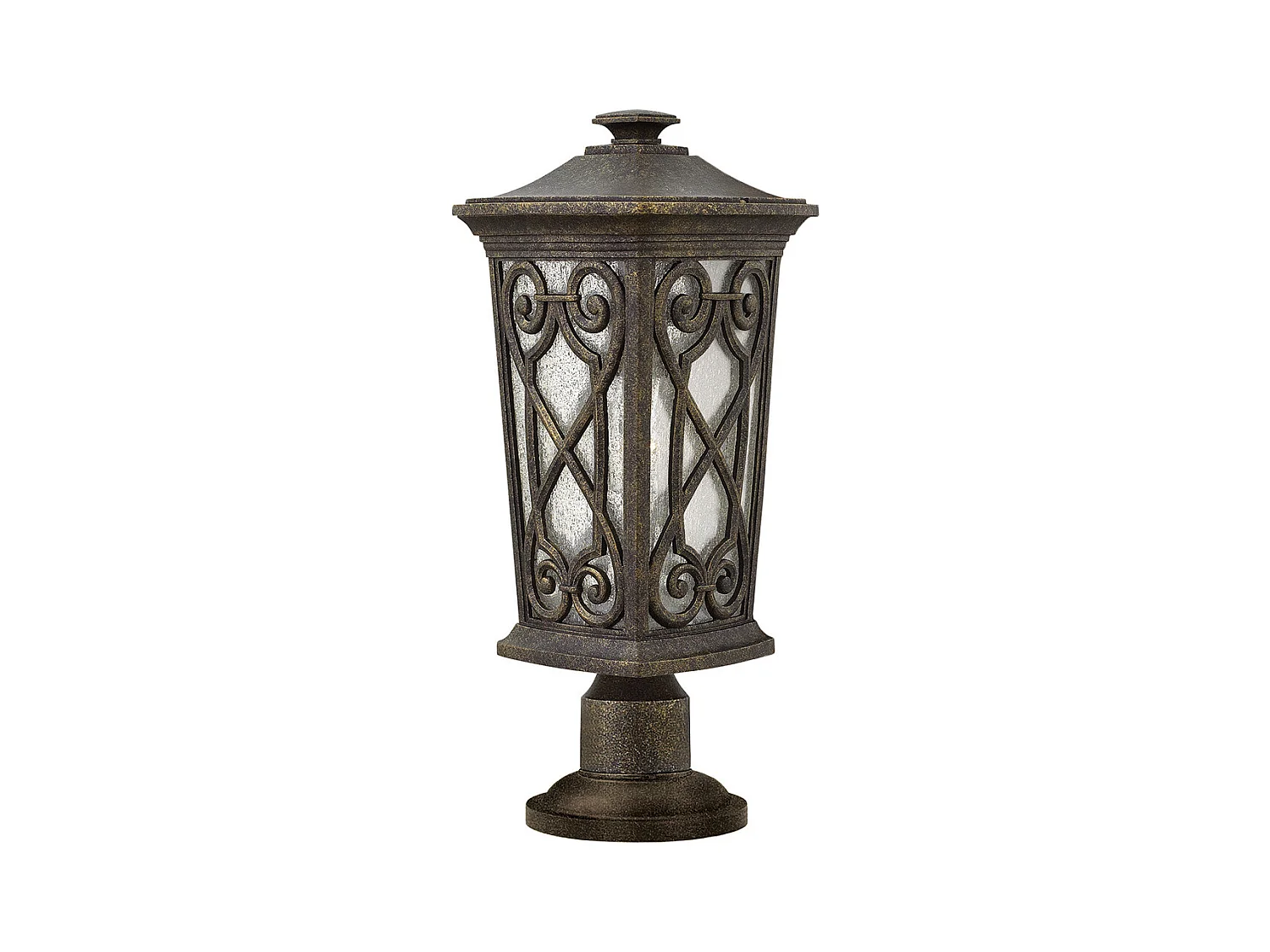 Elstead Enzo - 1 luce piccola lampada da esterno a piedistallo autunno IP44, E27